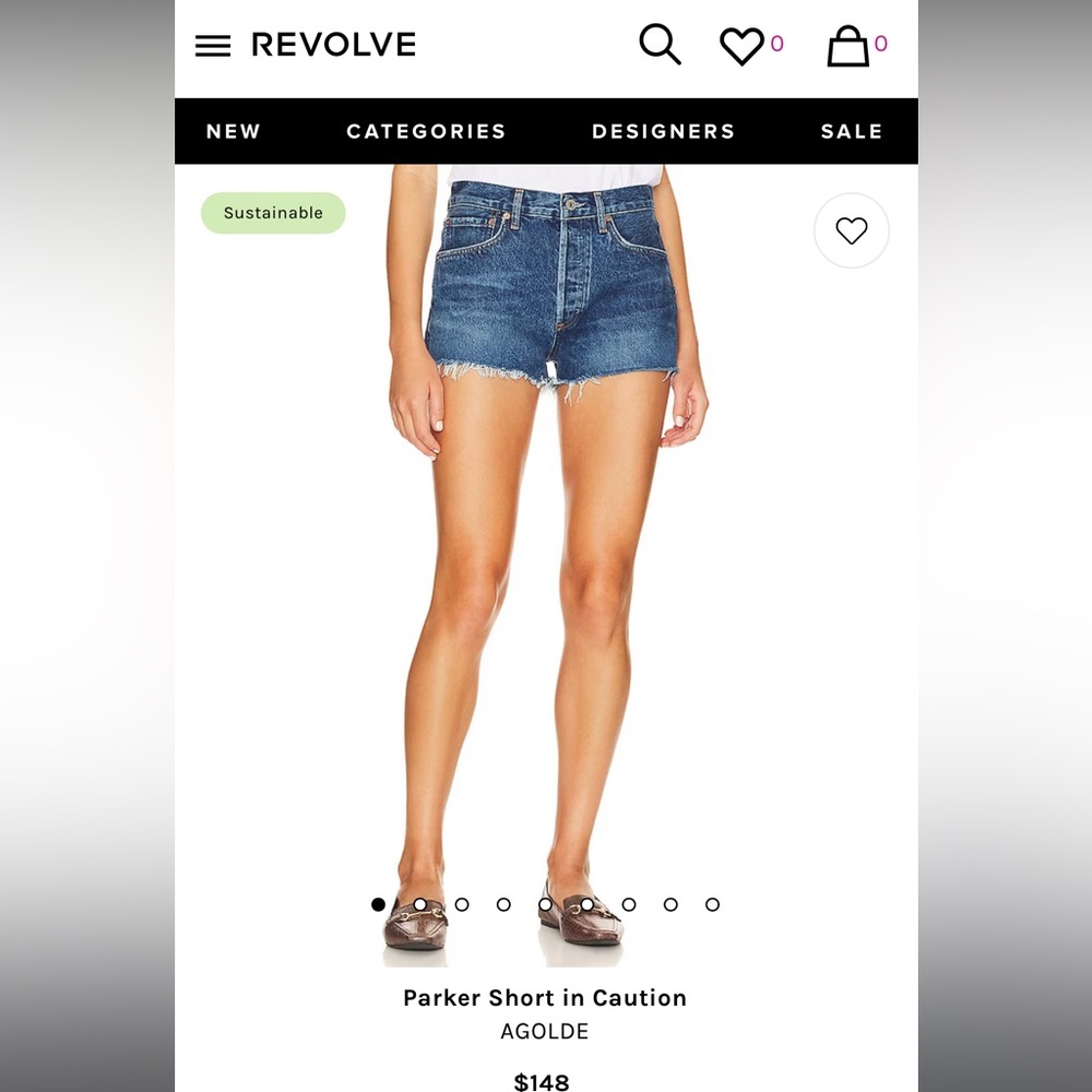 Agolde Parker vintage short